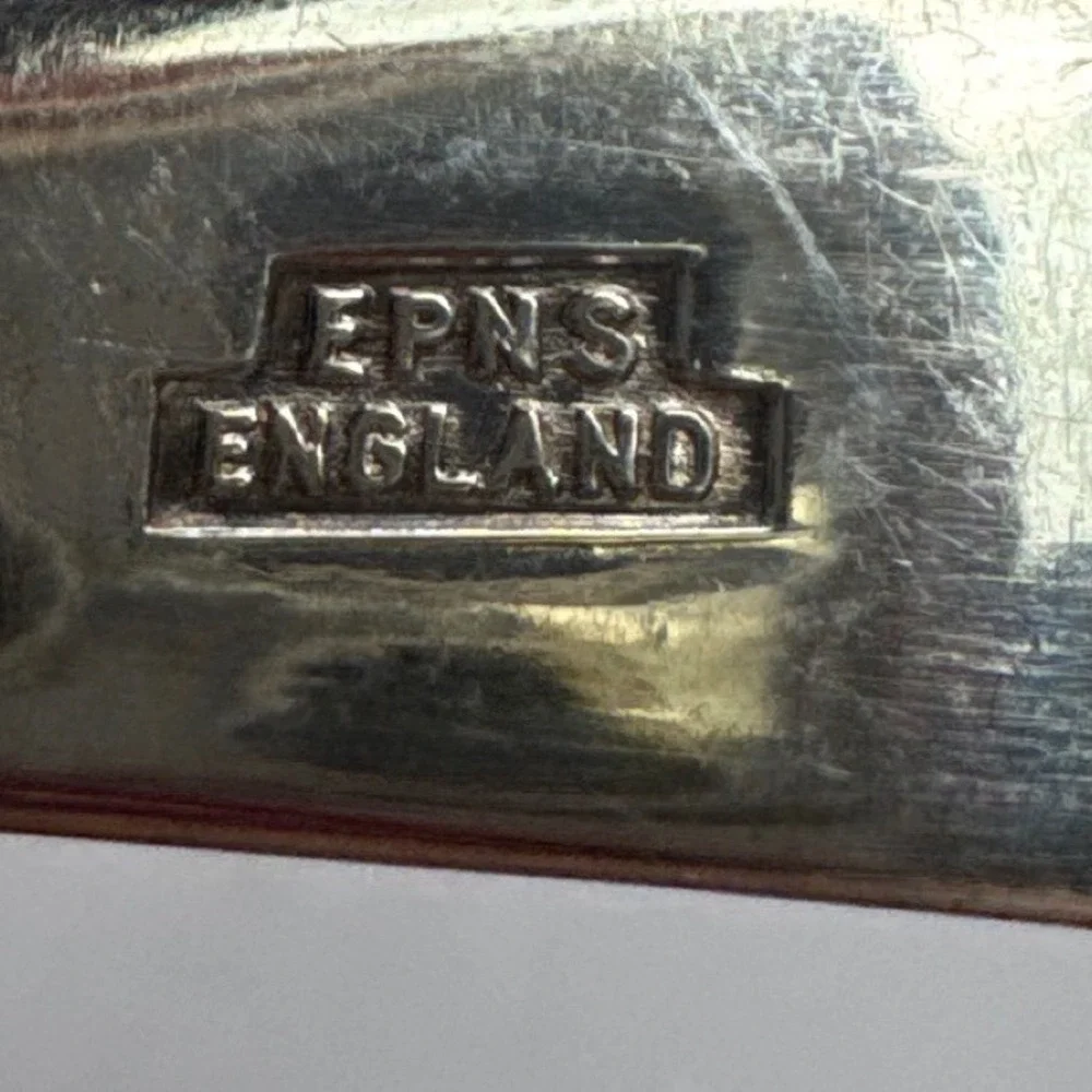 Vintage EPNS England Silver Plated Serving Spoons 8.5 Inch Made in England Spork